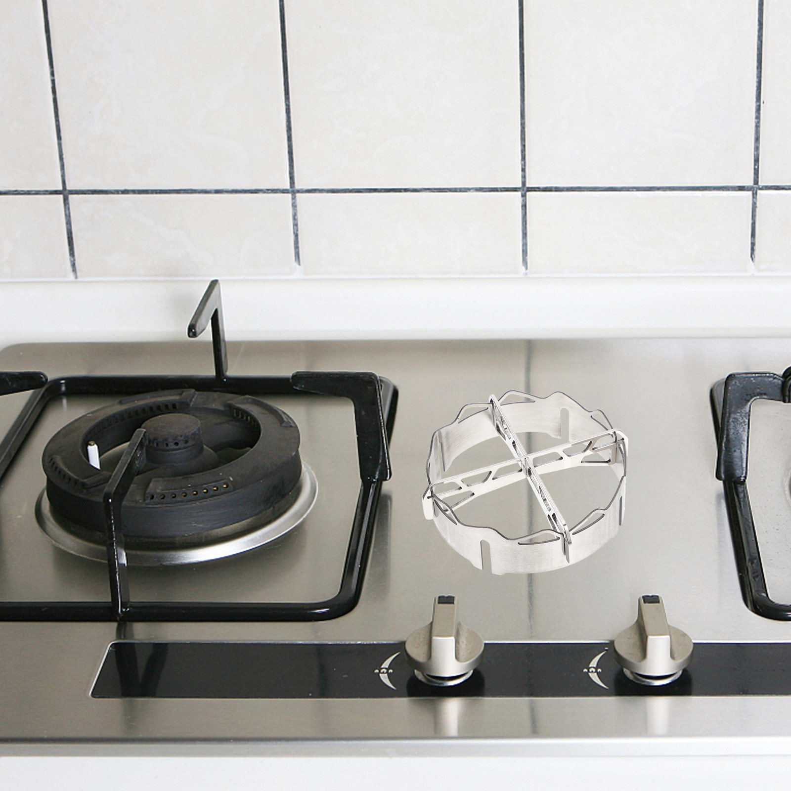 Home Cooking Gas - Copertura antivento in acciaio inossidabile per